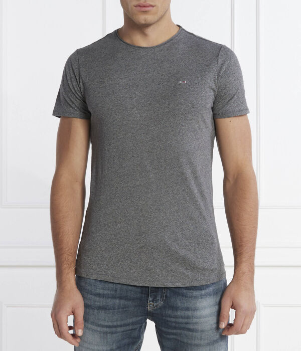 

Футболка цвета яшмы Slim fit Tommy Jeans, черный