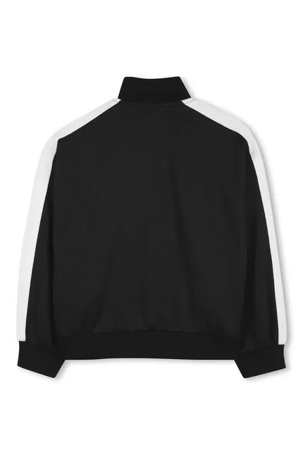 Детская толстовка на молнии с принтом Kenzo Kids, черный — фото 3