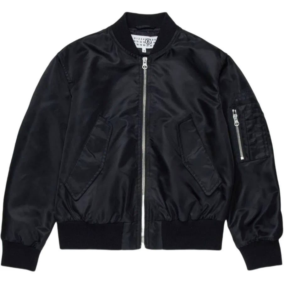 Куртка MM6 Maison Margiela для детей, черная