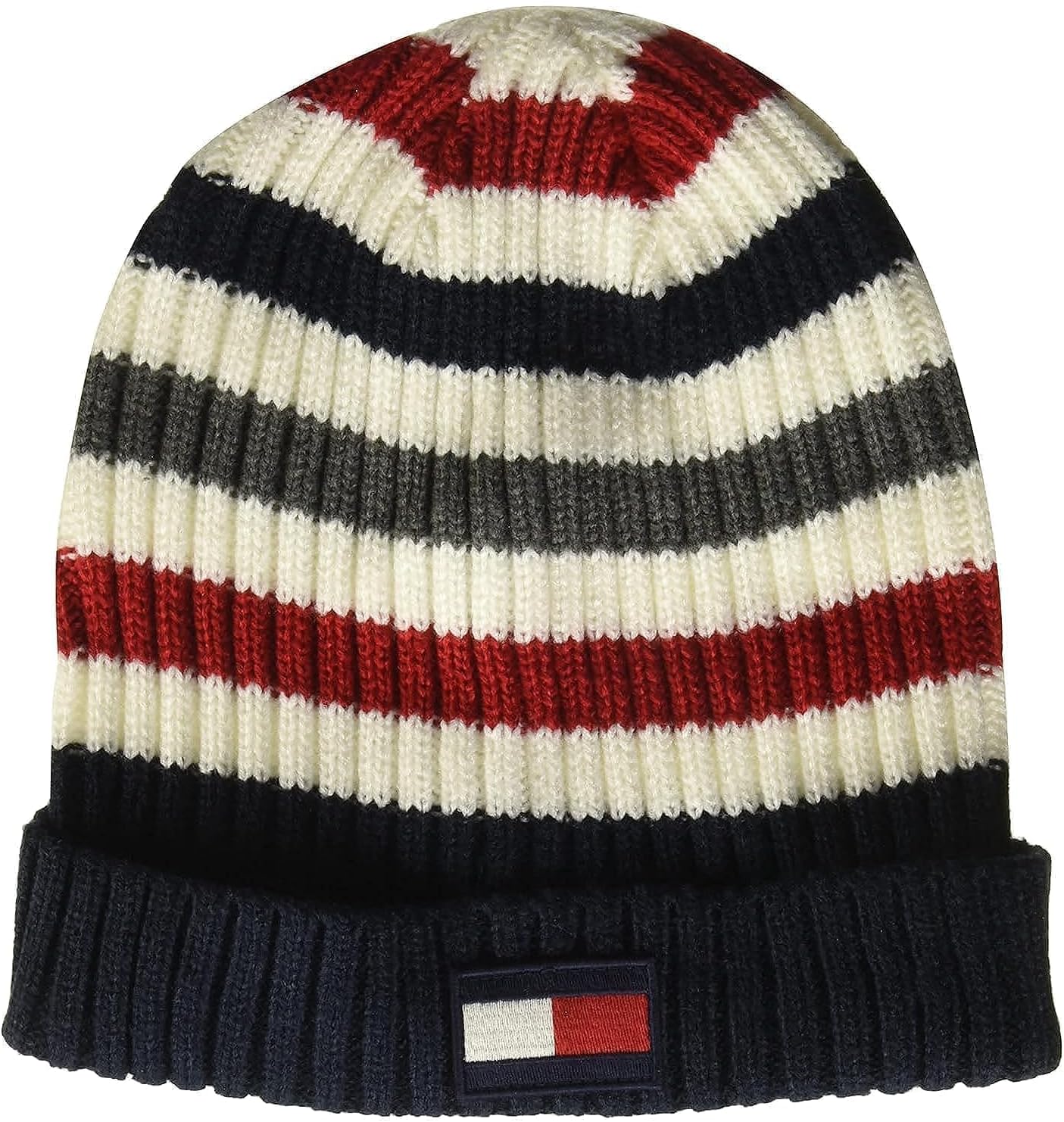 

Мужская ребристая шапка-манжета Tommy Hilfiger, White Striped