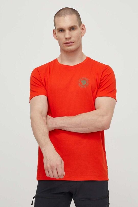 

Футболка с логотипом Fjallraven, оранжевый