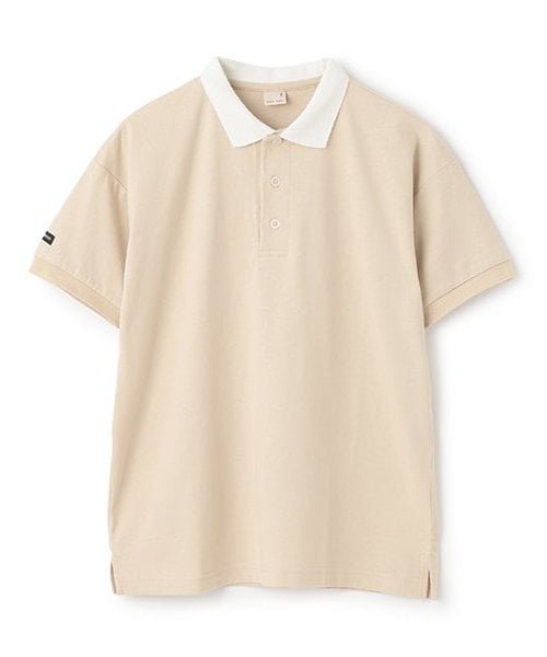 Футболка с воротником-поло в цветовой гамме (для подростков) Petit main, Light beige