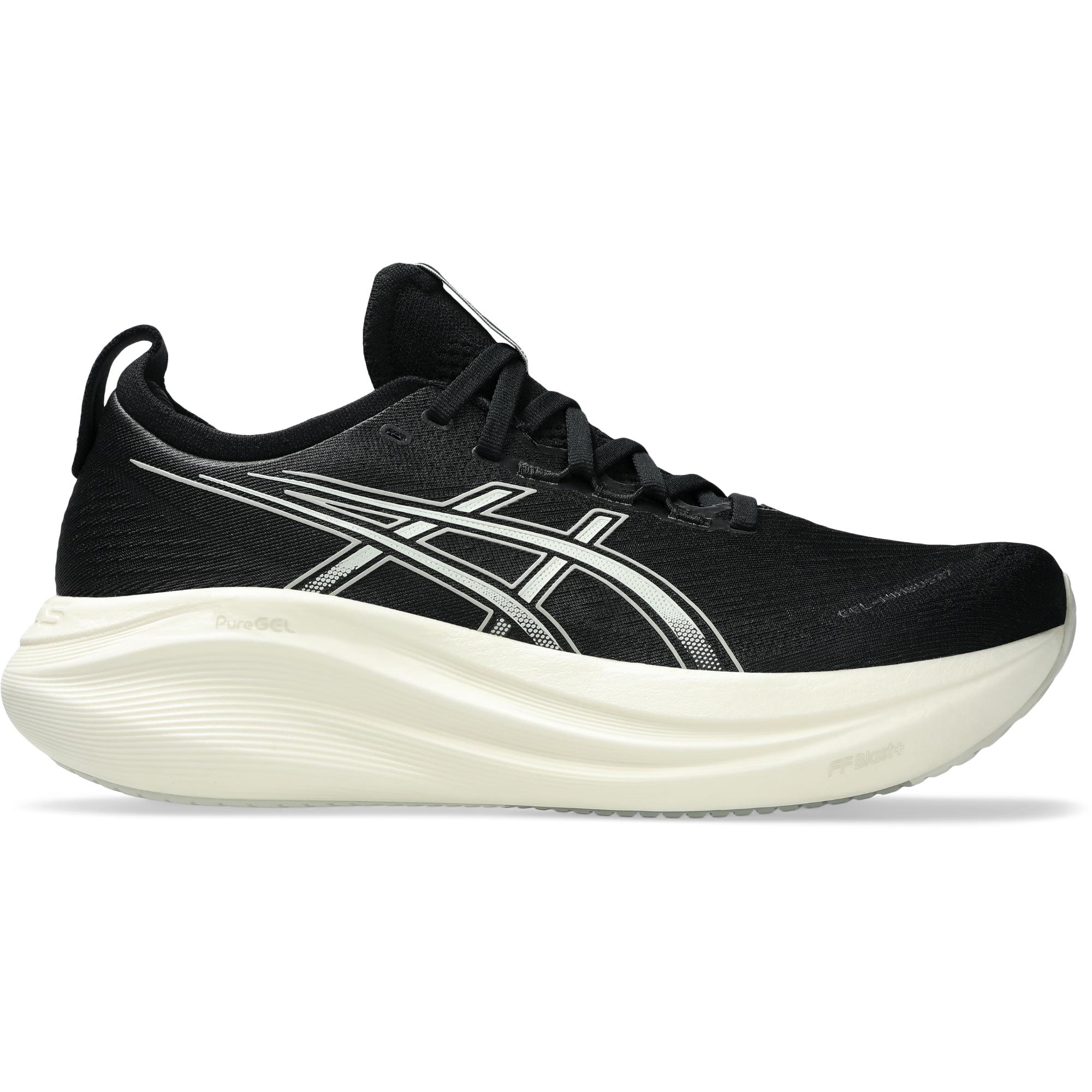 Мужские беговые кроссовки GEL-NIMBUS 27 Wide Asics, Black/Lake Grey