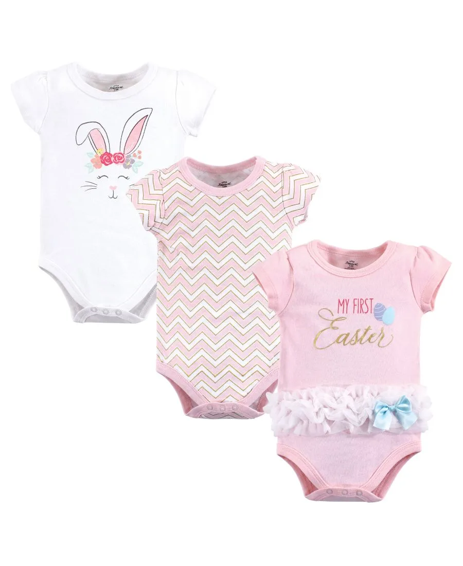 Дышащие хлопковые комбинезоны Treasure Little Treasure, Girl First Easter