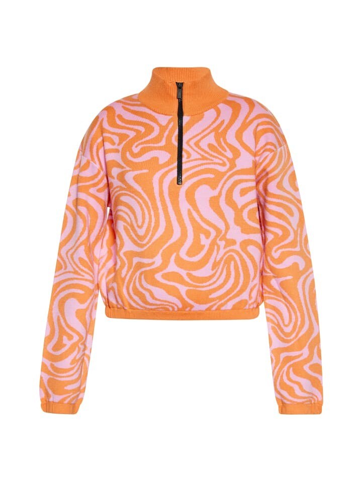 

Пуловер Swirly, цвет pink orange