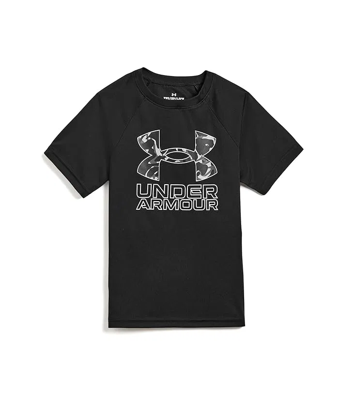 Футболка с принтом Tech Hybrid короткий рукав Under Armour Kids, Black