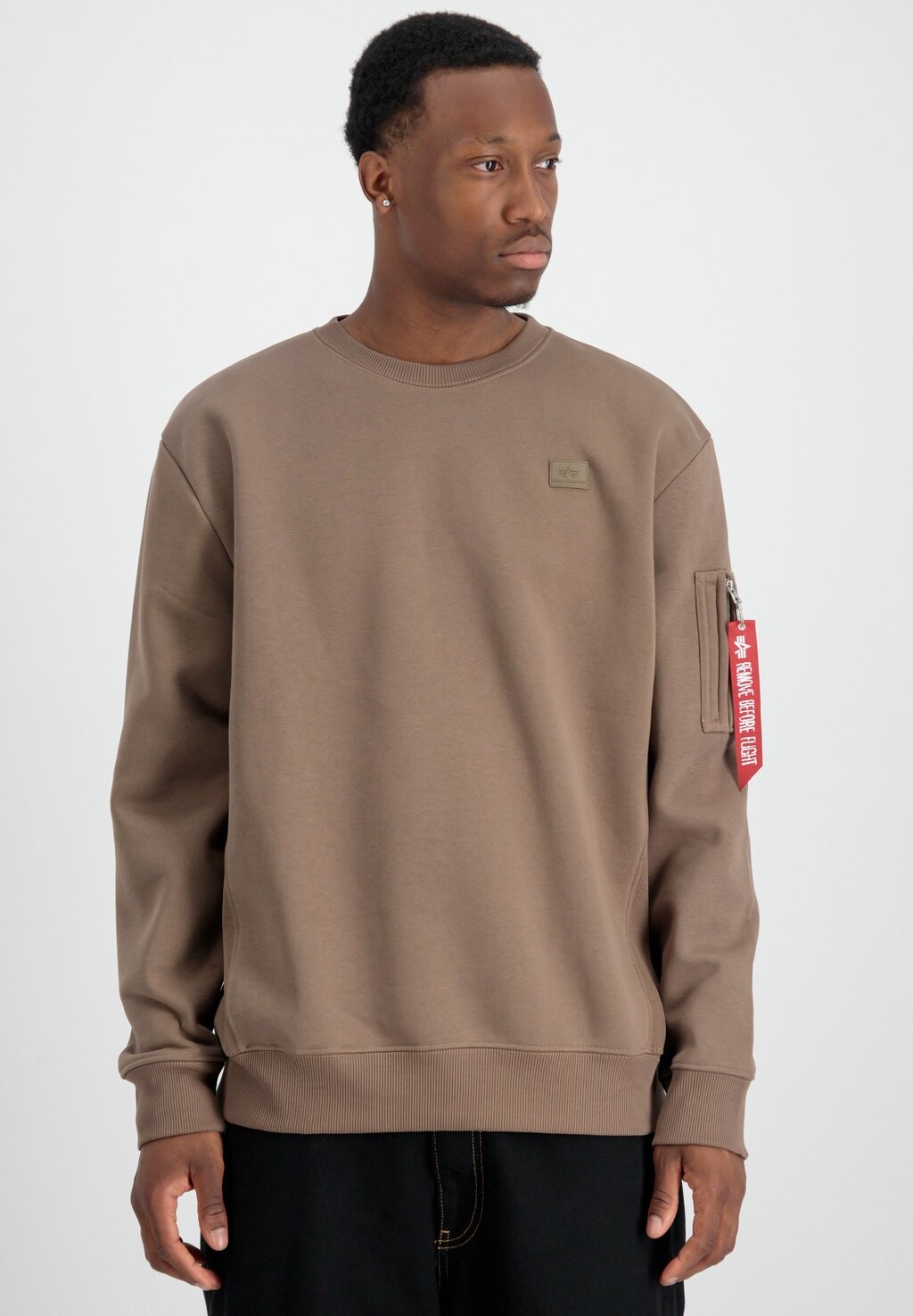 

Толстовка Alpha Industries, серо-коричневый