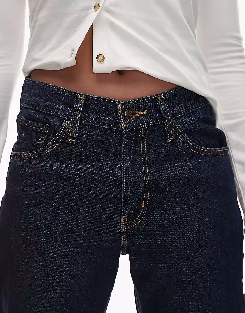 Джинсы Levi's средней длины свободного кроя, цвет индиго — фото 4
