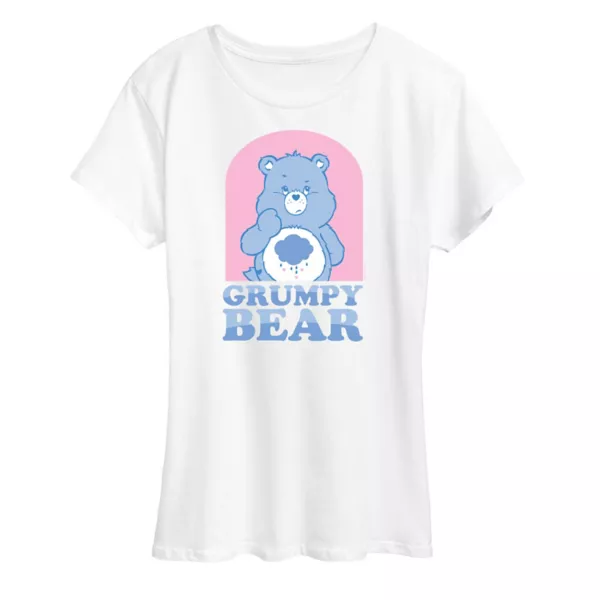 

Женская футболка Care Bears с рисунком пастельного Grumpy Bear Licensed Character, белый