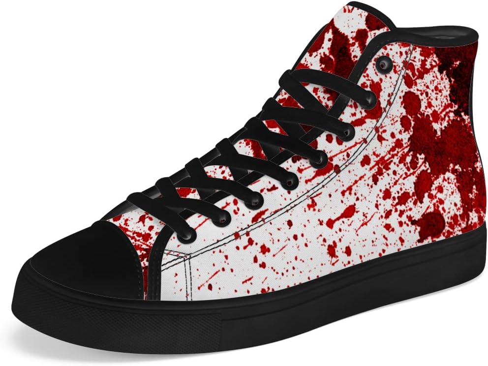 

Кеды Chebing для мужчин и женщин, высокие с тканевым верхом, кроваво-красные, на шнуровке, повседневные