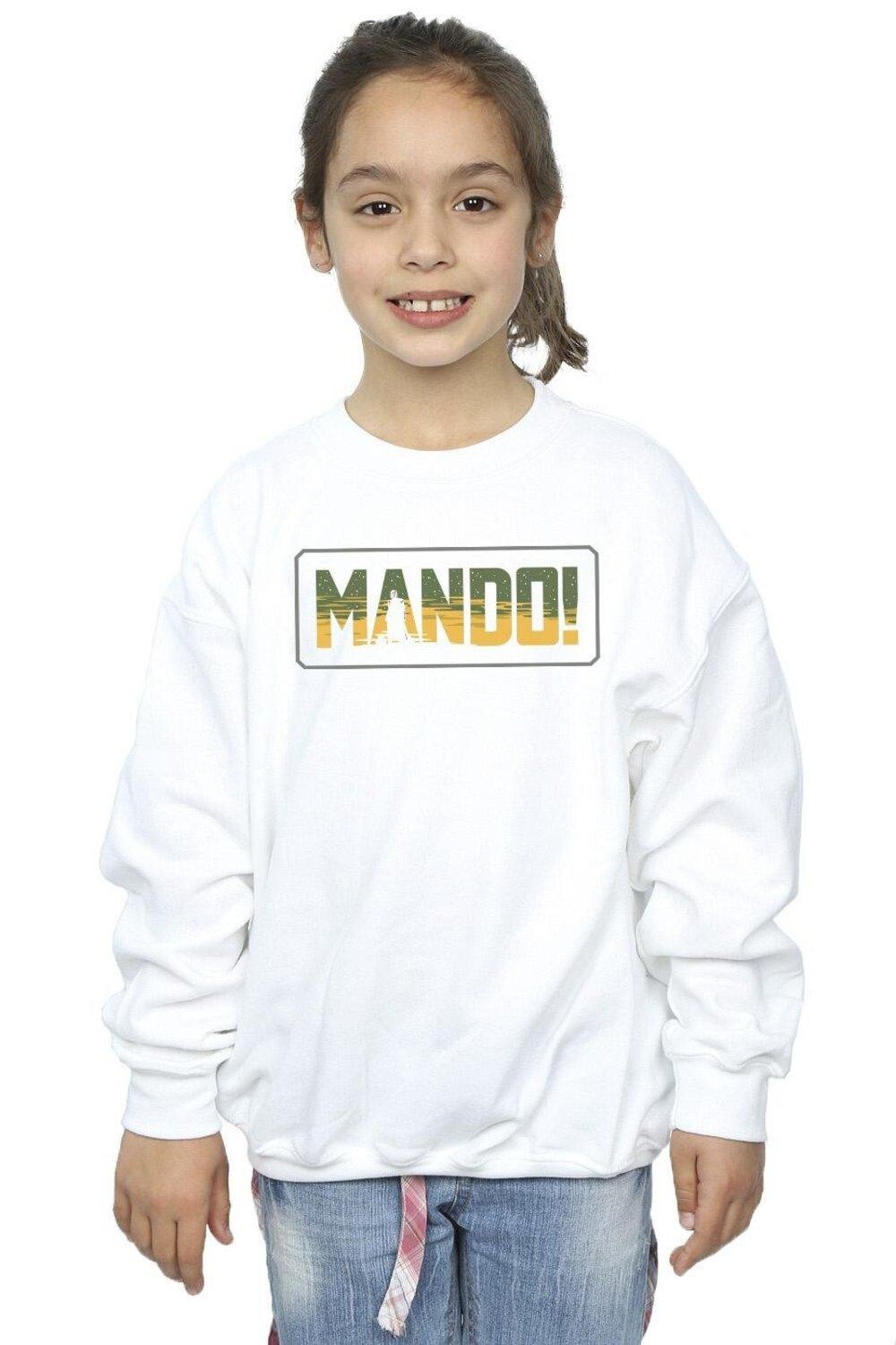 

Толстовка The Mandalorian Mando с вырезом Star Wars, белый