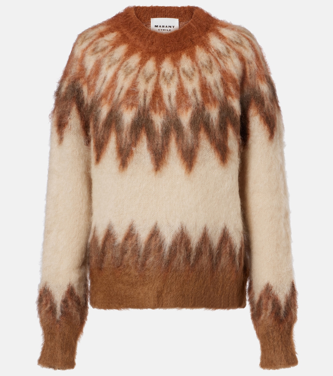 

Свитер Natania Fair Isle из смесовой шерсти Marant Etoile, Rust
