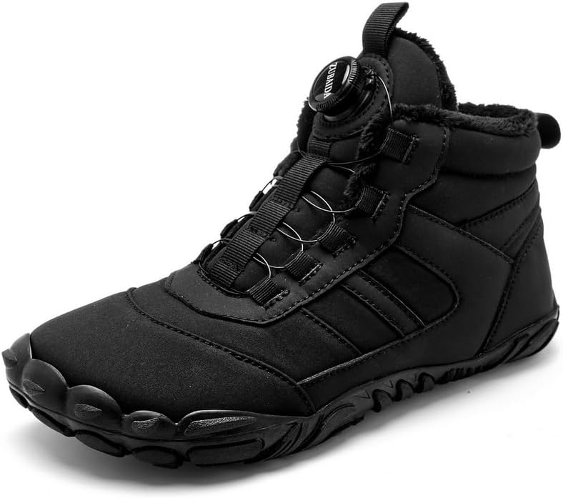 

Детские кроссовки A80 с широким носком для активного отдыха на природе, противоскользящая спортивная обувь для походов, велоспорта, кросс-кантри, отдыха, хлопковые кроссовки с пятью пальцами Ffblwei, черный