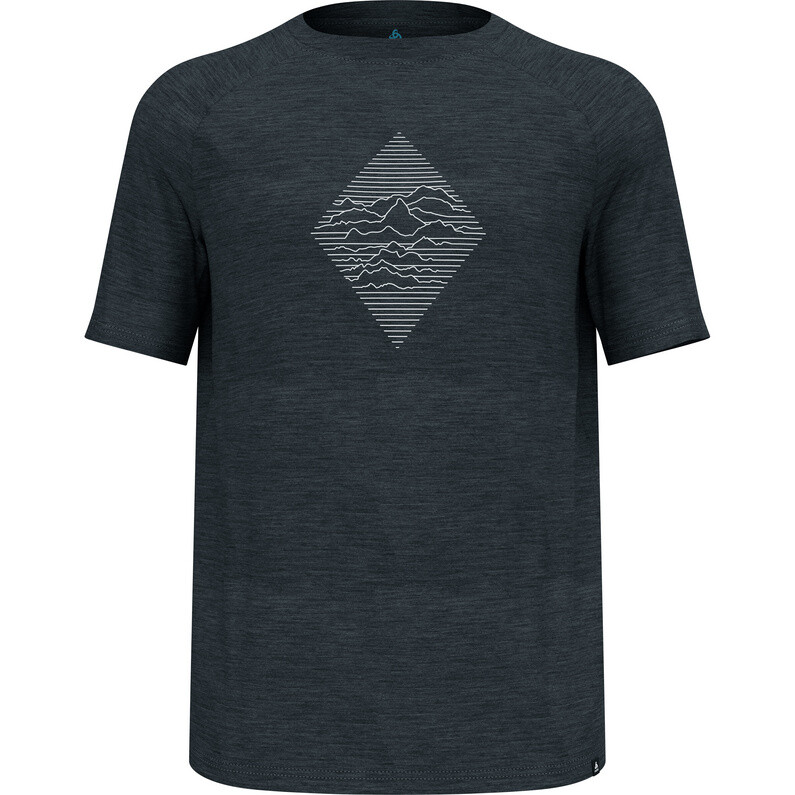 

Мужская футболка из мериноса Tencel 130 Peaks Odlo, черный