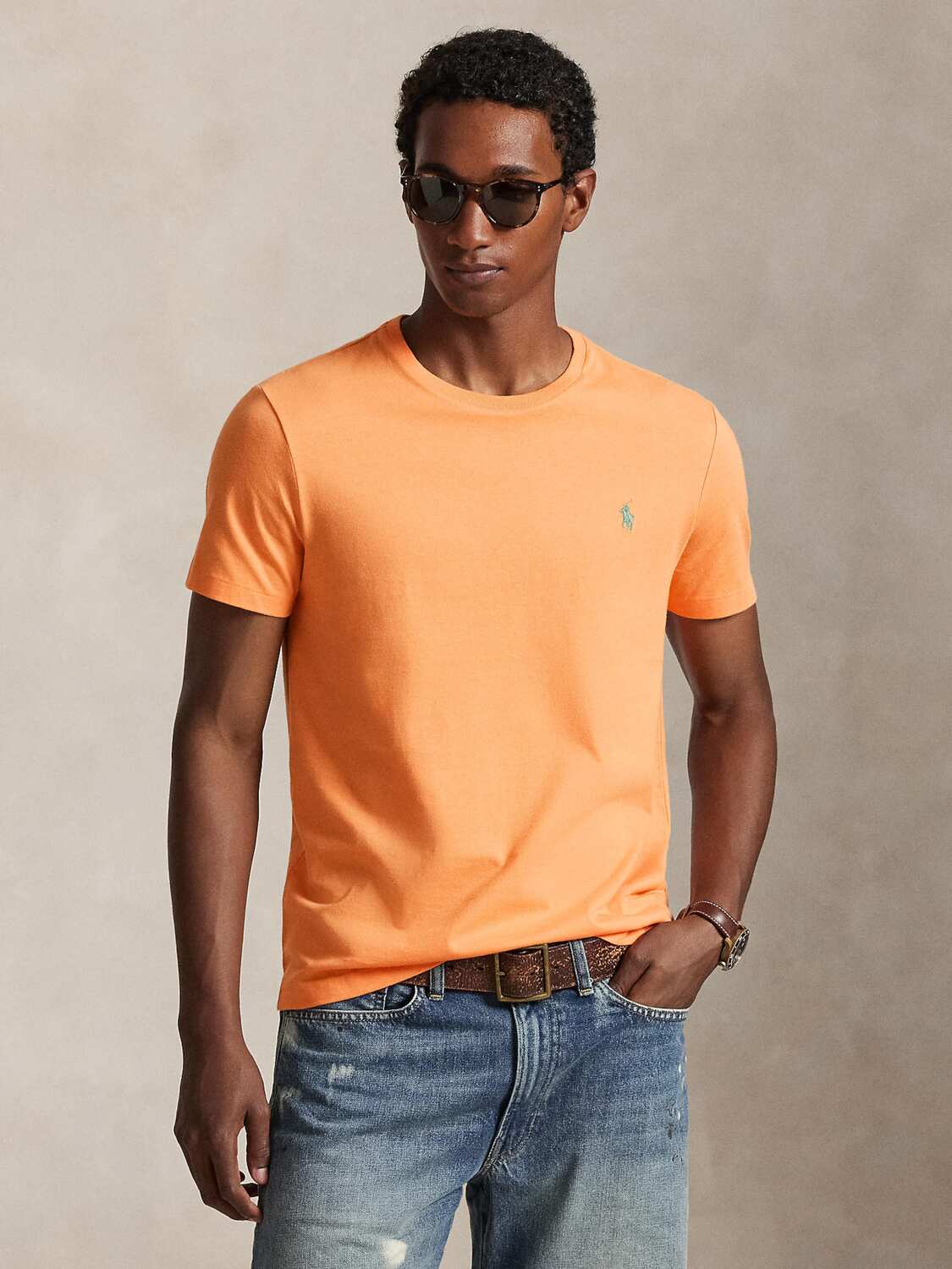 Polo Ralph Lauren Поло Regular fit в цвете Apricot — фото 3