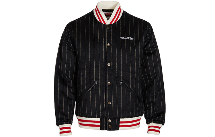 

Бейсбольная куртка унисекс черный Mitchell Ness