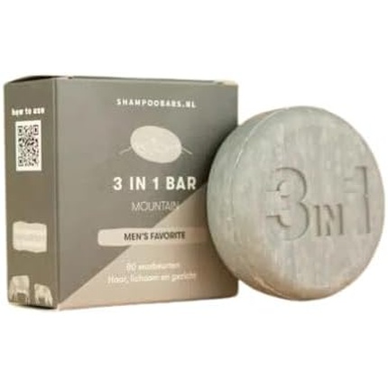

Шампунь 3 в 1 брусок 60 г Горный Shampoobars Nederland