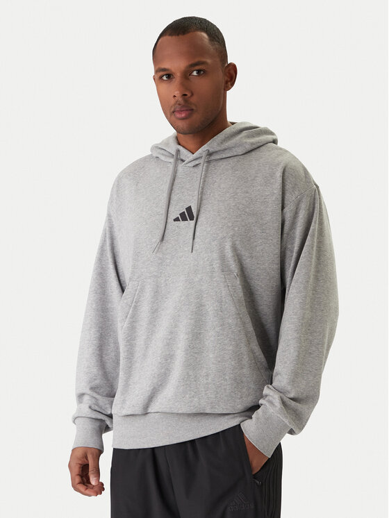 Свитшот regular fit Essentials Feel Cozy JE3851 Adidas, серый