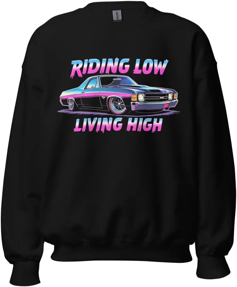 Свитшот с принтом Lowrider Chevy El Camino 1971 JG Infinite фото