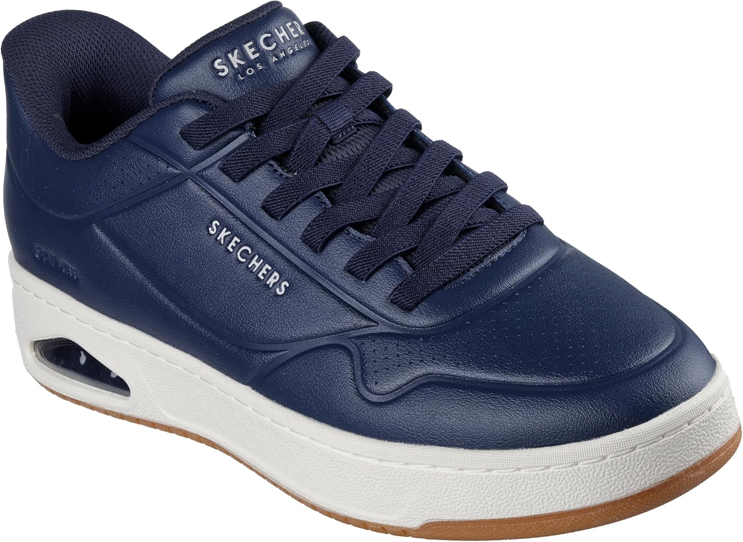 

Мужские кроссовки Skechers Uno Ctl - удобные слипоны без застежек, темно-синий