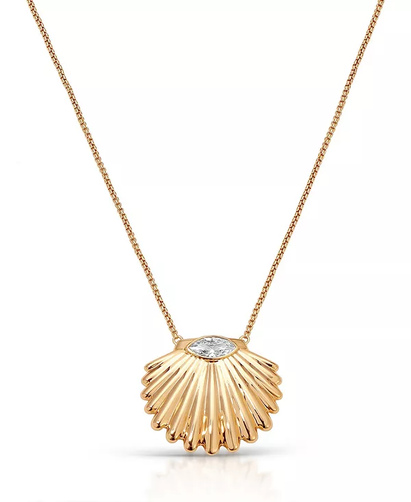 

Ожерелье из хрустальных гребешков Ettika, gold