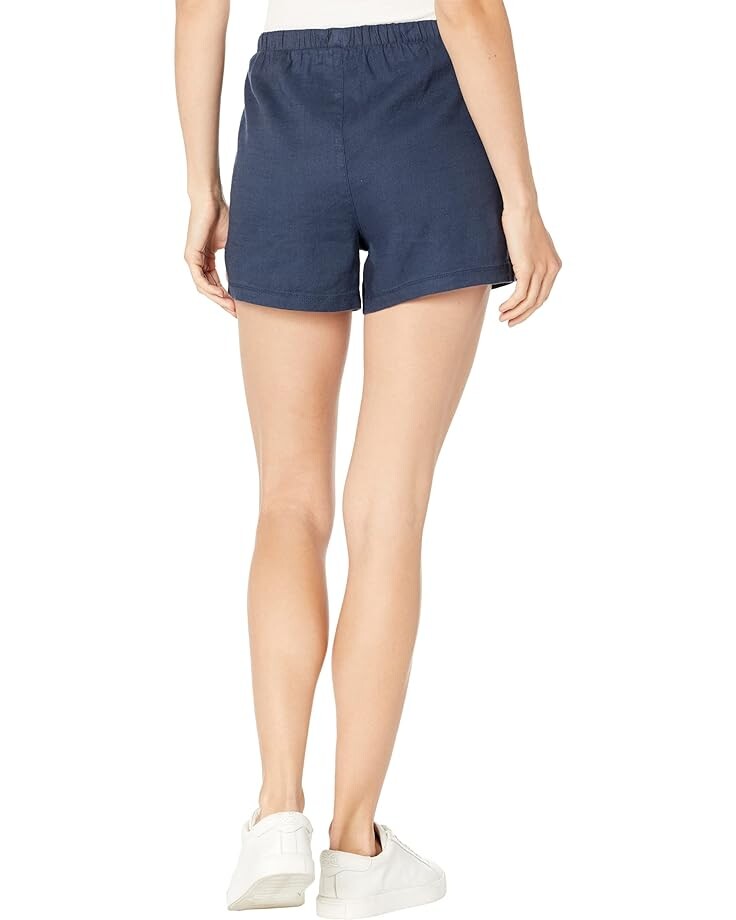 

Шорты NYDJ Pull-On Shorts in Stretch Linen Twill, цвет Oxford Navy