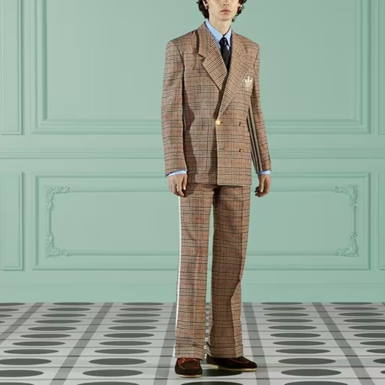Повседневные брюки мужские Gucci, светло-коричневые, коричневый — фото 2