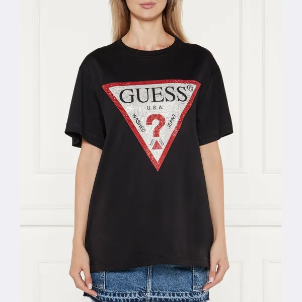

Футболка стандартного кроя Guess, черный
