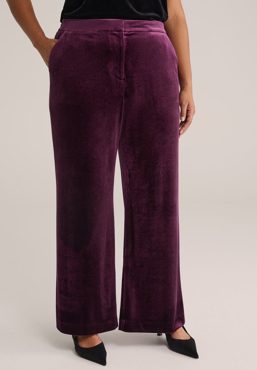 

Брюки WE Fashion CURVE, Aubergine/Mottled Dark Purple
