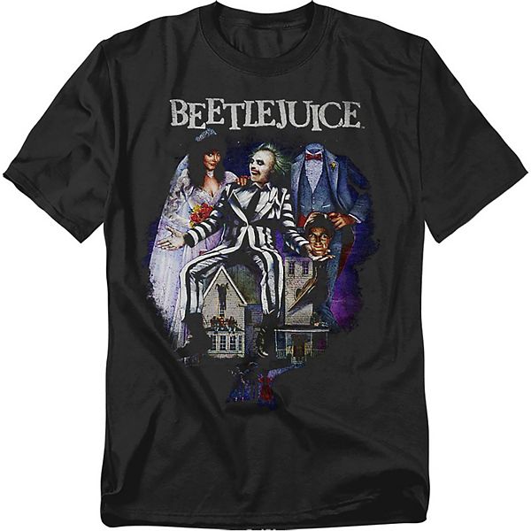 

Футболка Big & Tall Beetlejuice с винтажным принтом Licensed Character