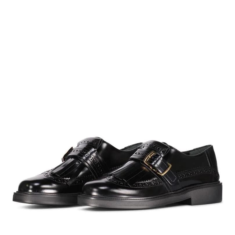 

Лоферы с пряжкой и аппликацией Tod'S, черный