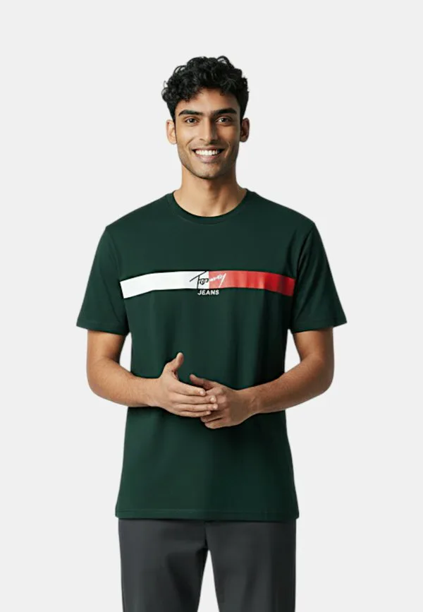 Футболка с принтом Tommy Hilfiger, Verde