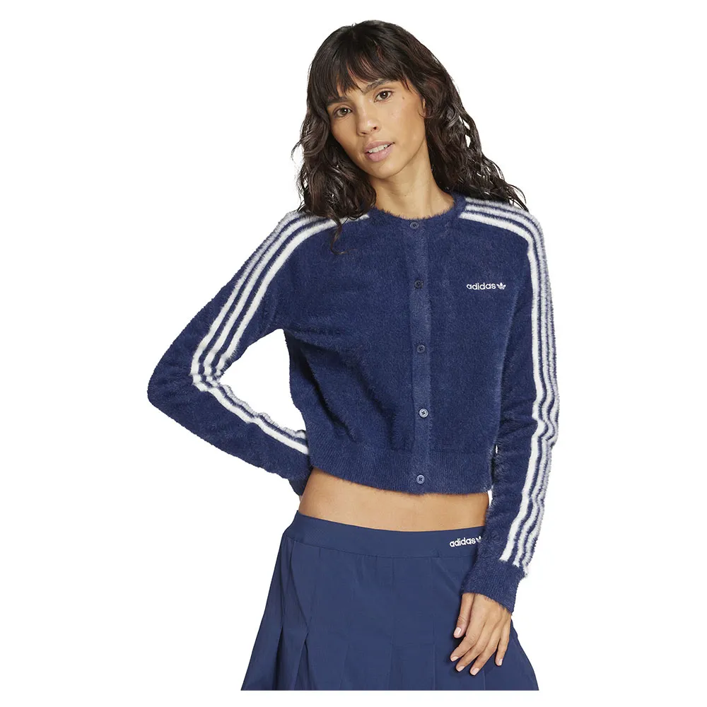 

Кардиган adidas Originals Fluffy Knitted, синий