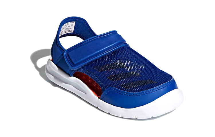 Детские сандалии Fortaswim PS Синие/Оранжевые/Белые Adidas — фото 3