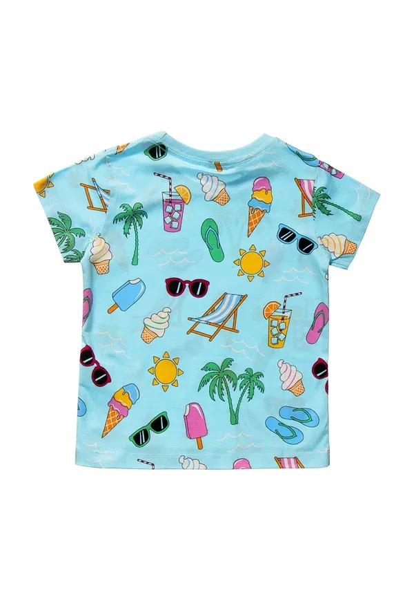 Футболка Villervalla 0143mra print t-shirt, летний день легкий бриз — фото 2