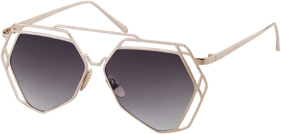 

Солнцезащитные очки неправильной формы для женщин и мужчин, металлическая оправа, полые солнцезащитные очки с зеркальными линзами, защита от УФ-излучения UV400 MTZJH, C2