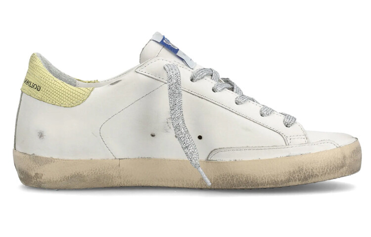 Кроссовки для скейтбординга Super-Star женские, низкие, белые Golden Goose — фото 3