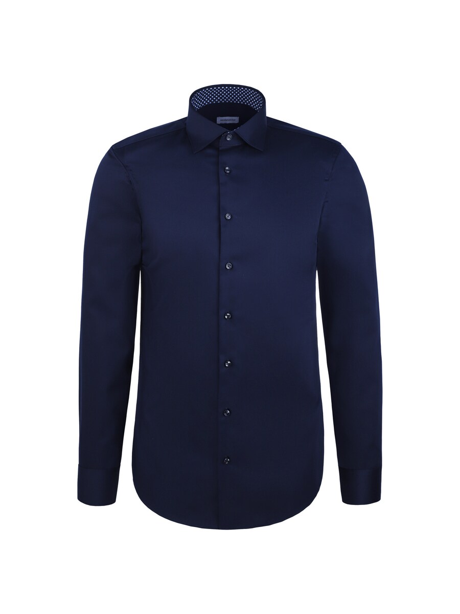 

Рубашка делового кроя Slim Fit SEIDENSTICKER Schwarze Rose, темно-синий