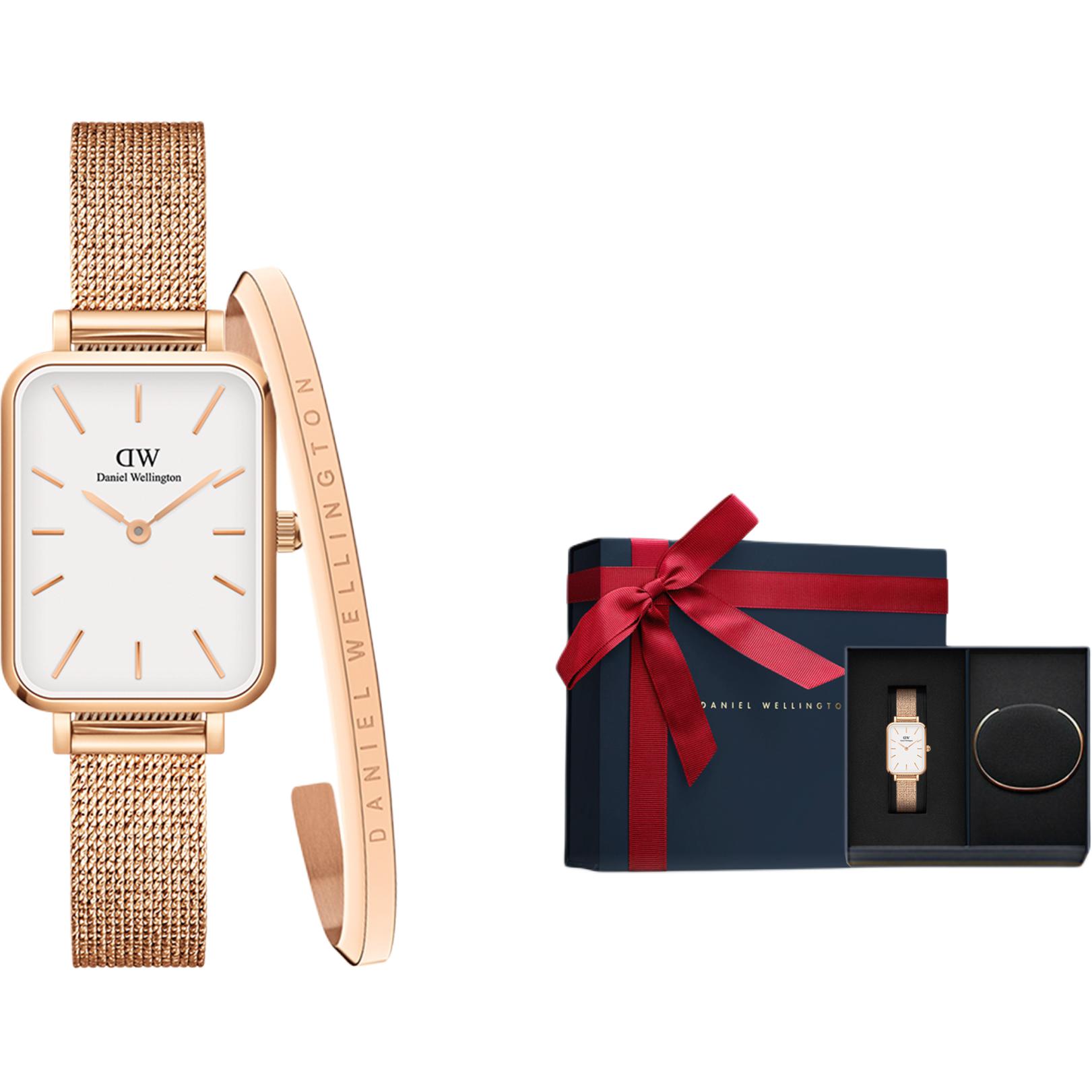 

DW/DanielWellington Часы Daniel Wellington QUADRO Collection Wrist Watch Quartz Movement White Dial Women's Watch