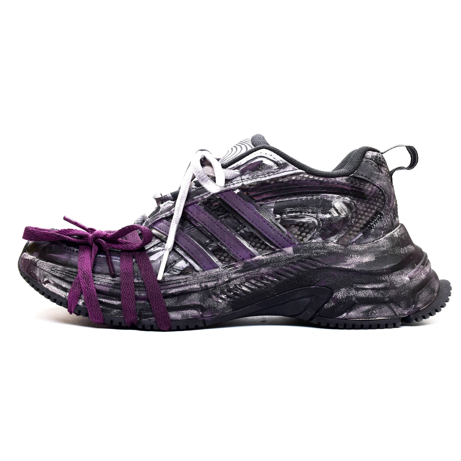 

Adidas FC CLASSIC Cushioning Abrasion Resistant Breathable Low top Беговые кроссовки Unisex Черные Фиолетовые