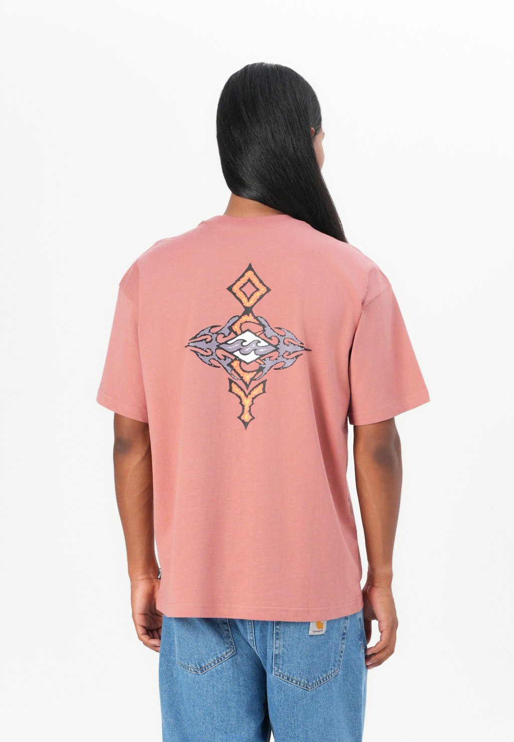 

Футболка с принтом OCCY UNISEX Billabong, розовый