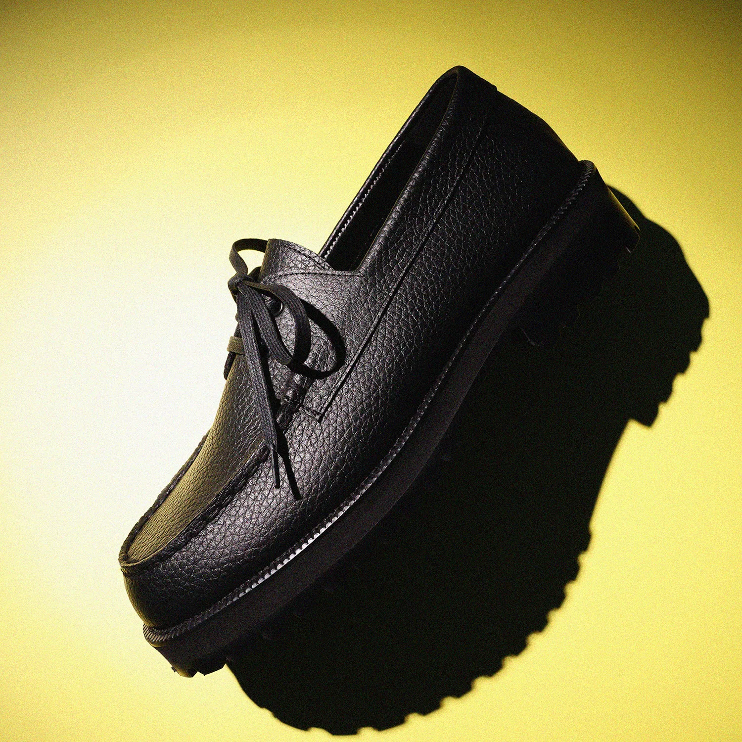 Мужские чёрные лоферы Standard Casual Sole Boat Shoes от Firenze.A — фото 2