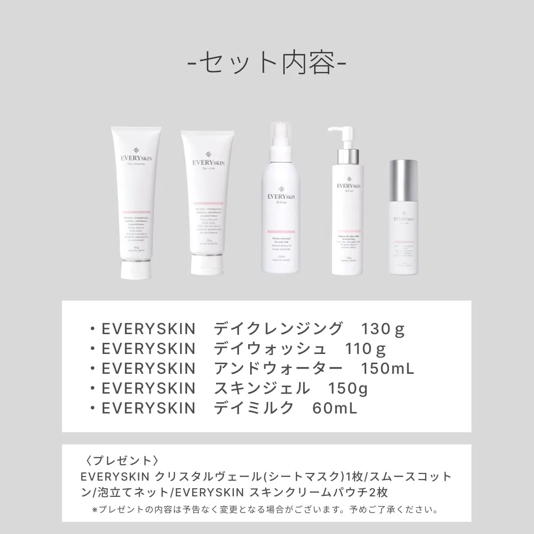 Набор средств по уходу за кожей EVERYSKIN Basic 5 предметов — фото 2