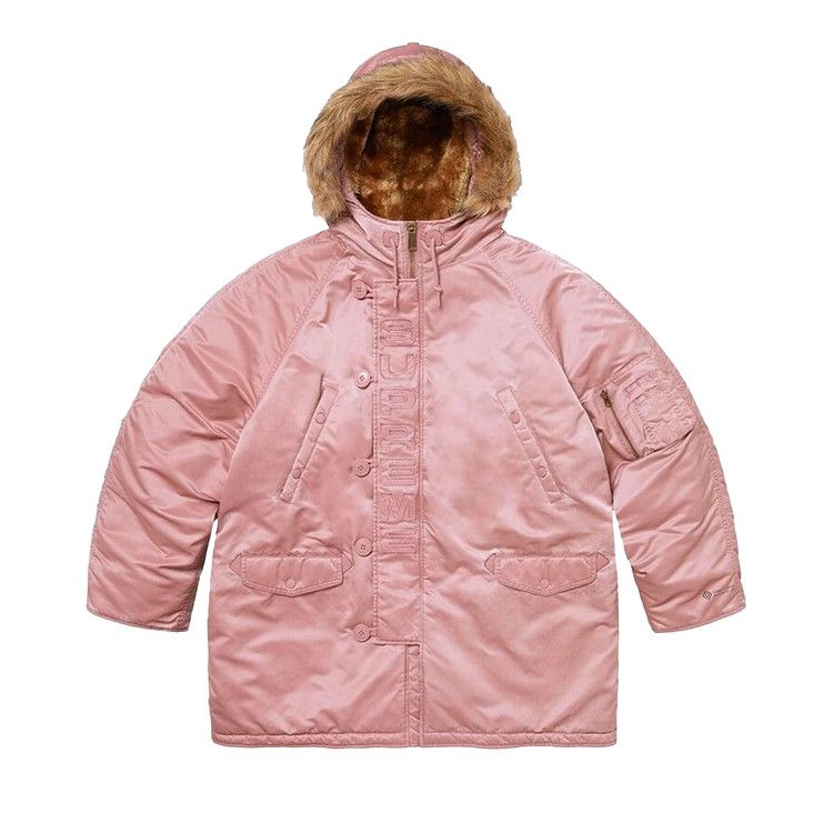 

Куртка Supreme Washed Flight Satin N-3B Parka 'Dusty Pink'