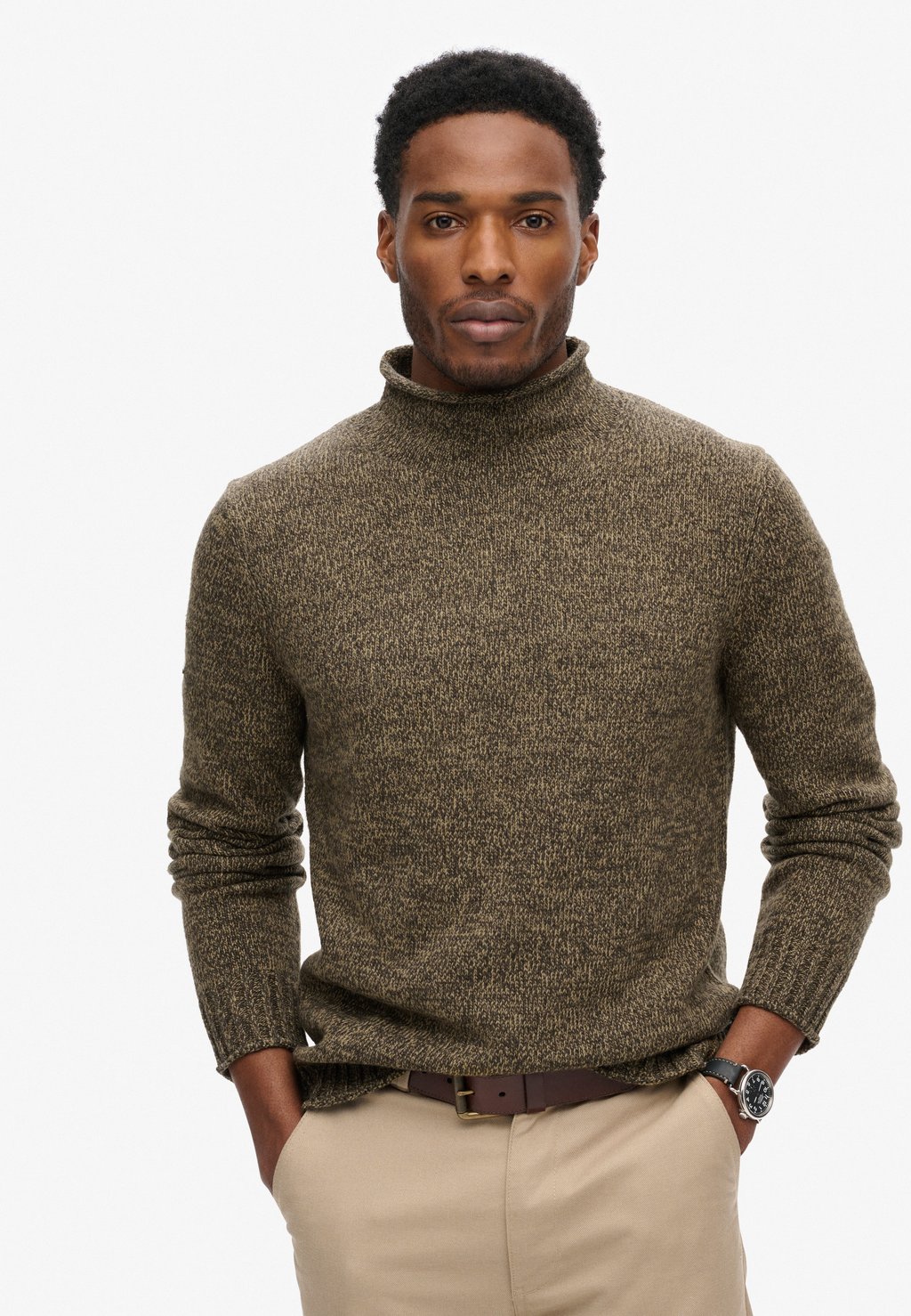 

Джемпер ROLL NECK Superdry, хаки