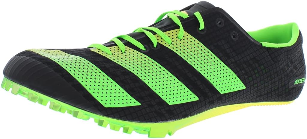 

Кроссовки Adidas Унисекс-взрослые Adizero Prime Sp, черный/зеленый/желтый