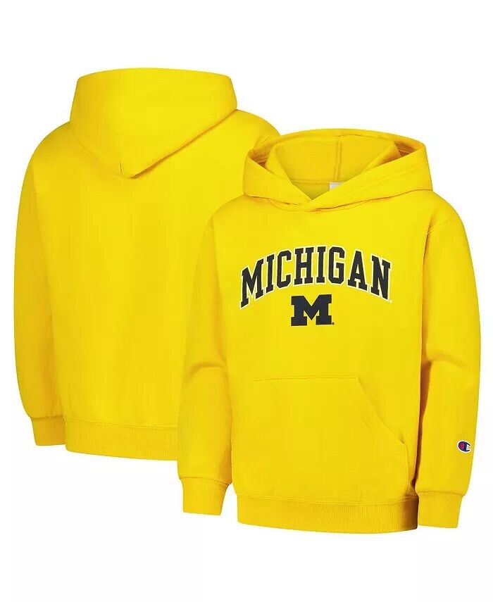

Толстовка с капюшоном для кампуса Big Boys and Girls Maize Michigan Wolverines Champion