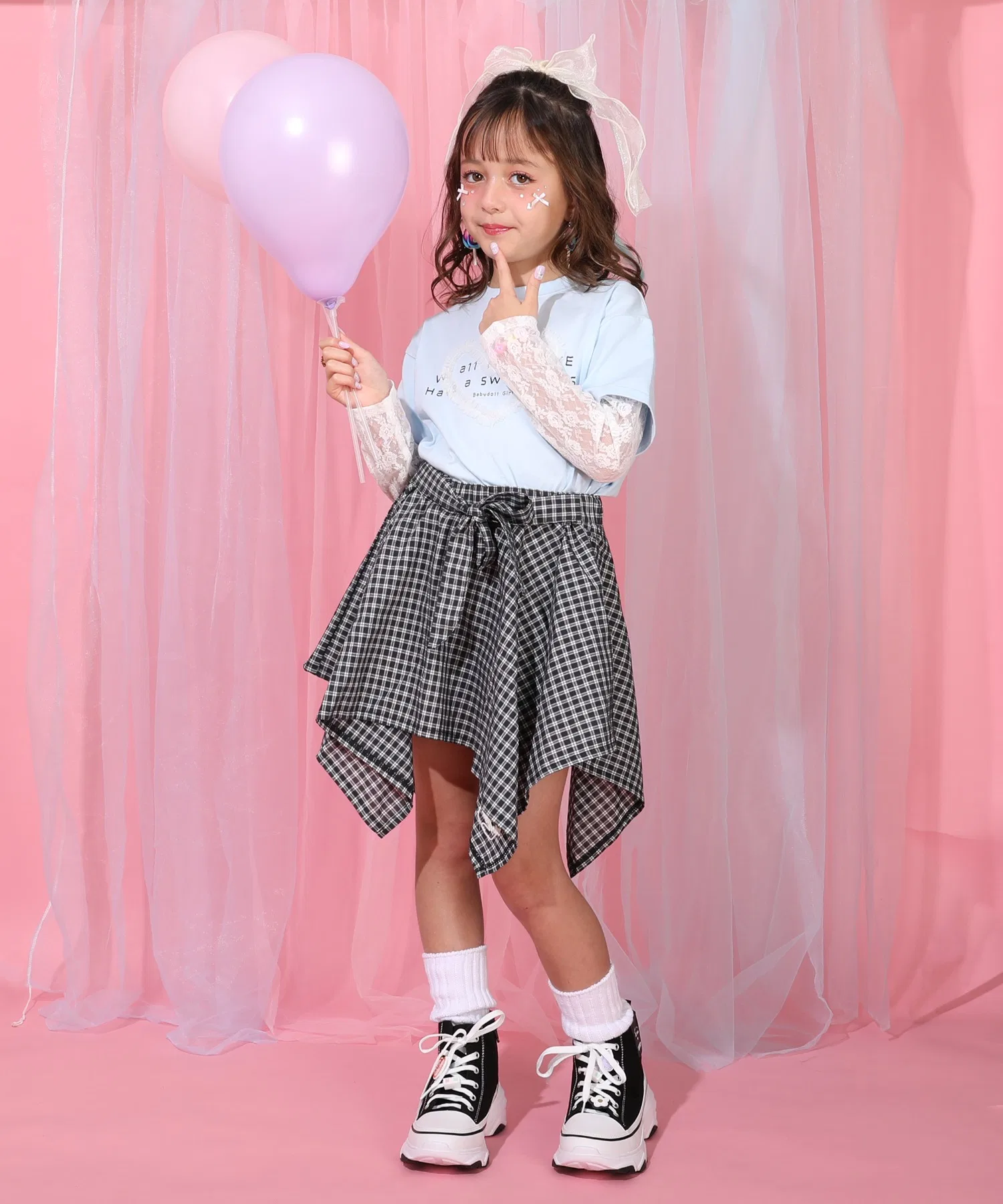 Детская юбка BABYDOLL 1422K с поясом-рубашкой — фото 2