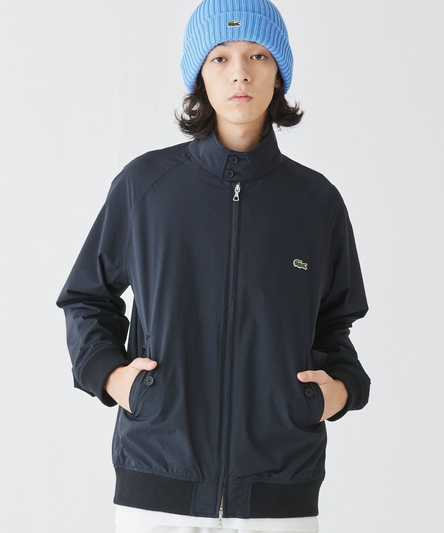 Куртка-блузон с расклешенным верхом и застежкой-молнией, 2,5 слоя LACOSTE, Black — фото 4