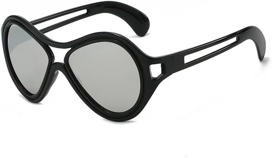 

Мужские солнцезащитные очки с двойной перемычкой, ретро-эффект, градиентные зеркальные линзы, защита от УФ-излучения UV400; женские солнцезащитные очки с полой конструкцией HCPIHF, 3